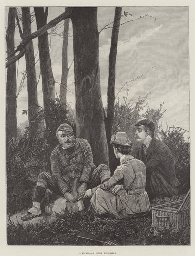 Een picknick door Richard Caton Woodville junior